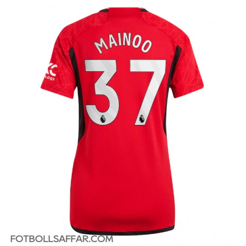 Manchester United Kobbie Mainoo #37 Hemmatröja Dam 2023-24 Kortärmad